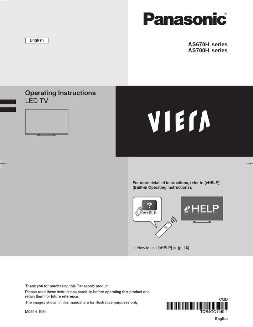 Panasonic VIERA AS670H series User manual