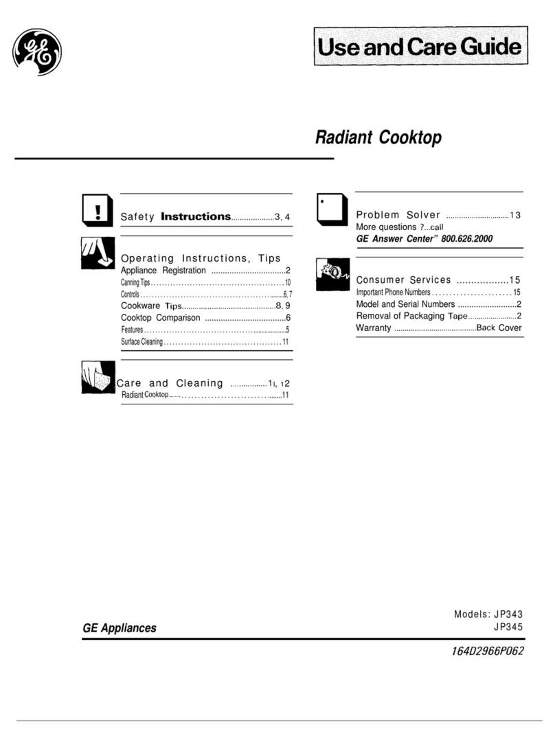 GE JP345 User manual