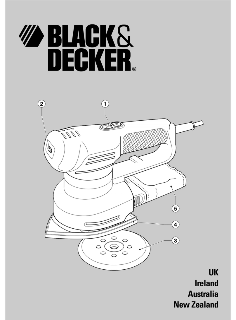 Black & Decker Palm sander User manual Black & Decker Palm sander User manual
