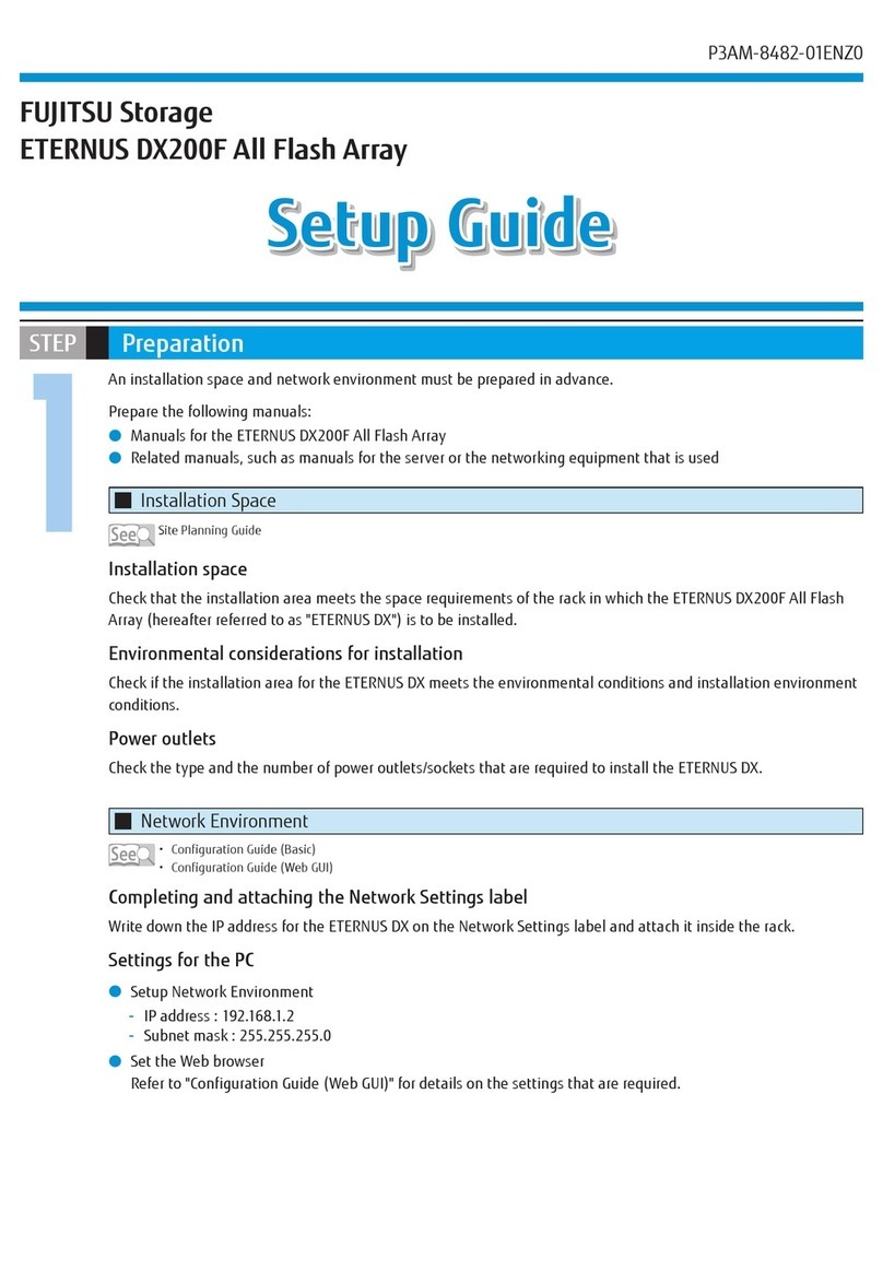 Fujitsu Eternus DX200F User manual