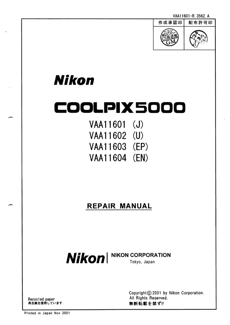 Nikon Coolpix 5000 VAA11601 Repair manual
