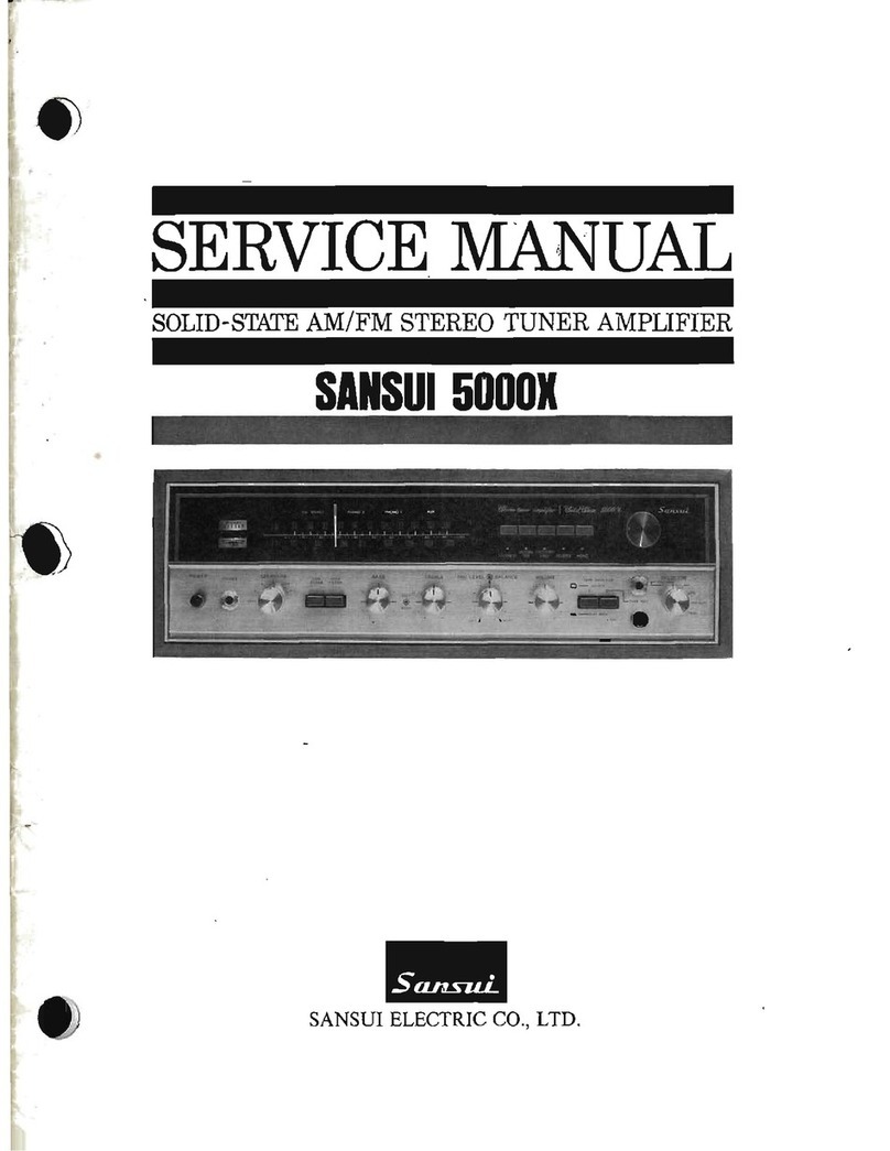 Sansui 5000X User manual