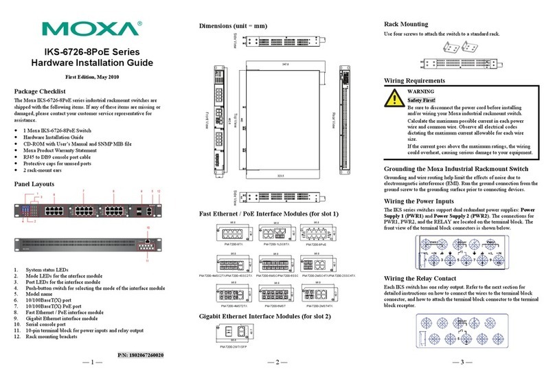 Moxa Technologies IKS-6726-8PoE Series Manual