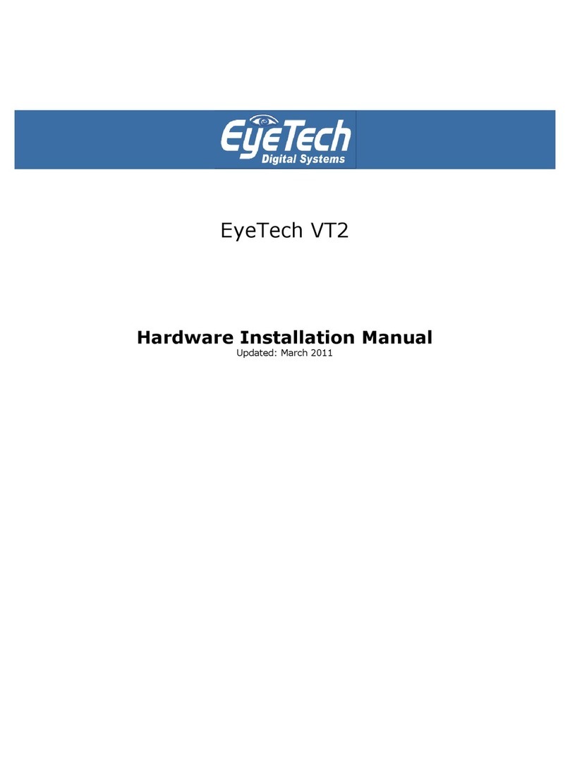 EyeTech VT2 Hardware installation manual