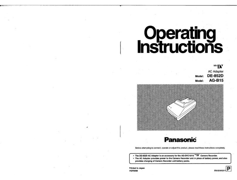 Panasonic DE-852D operating instructions