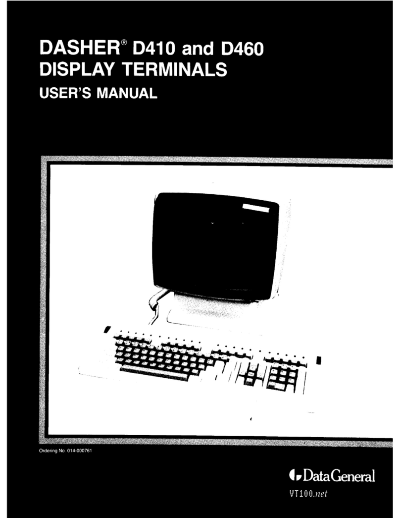 Data General dasher D410 user manual