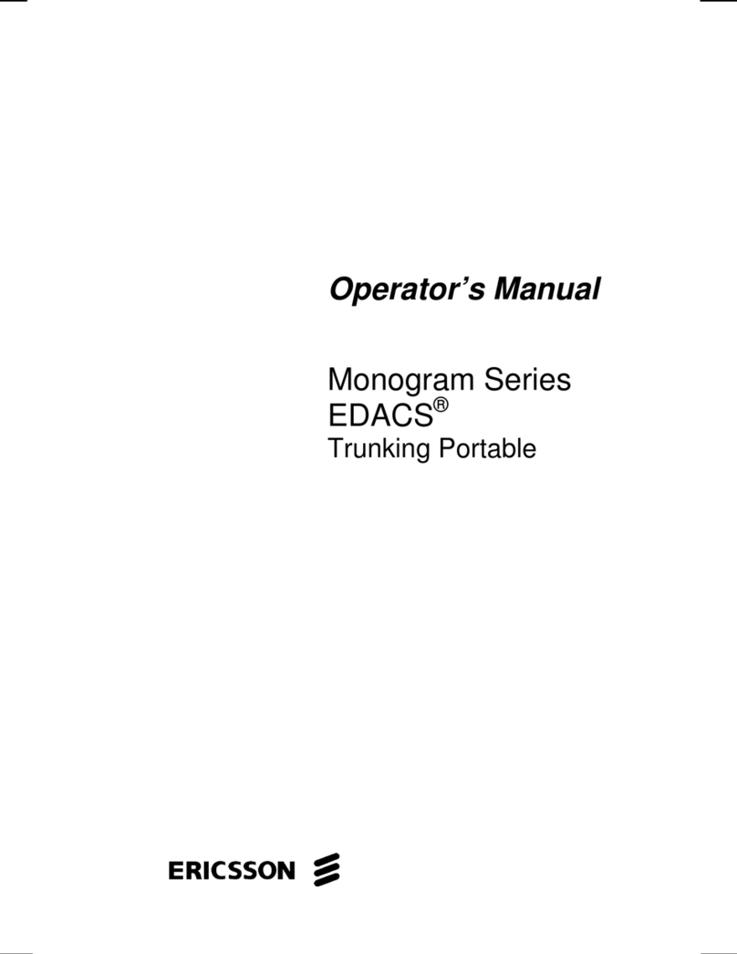 Ericsson GE Monogram Series Operator's manual