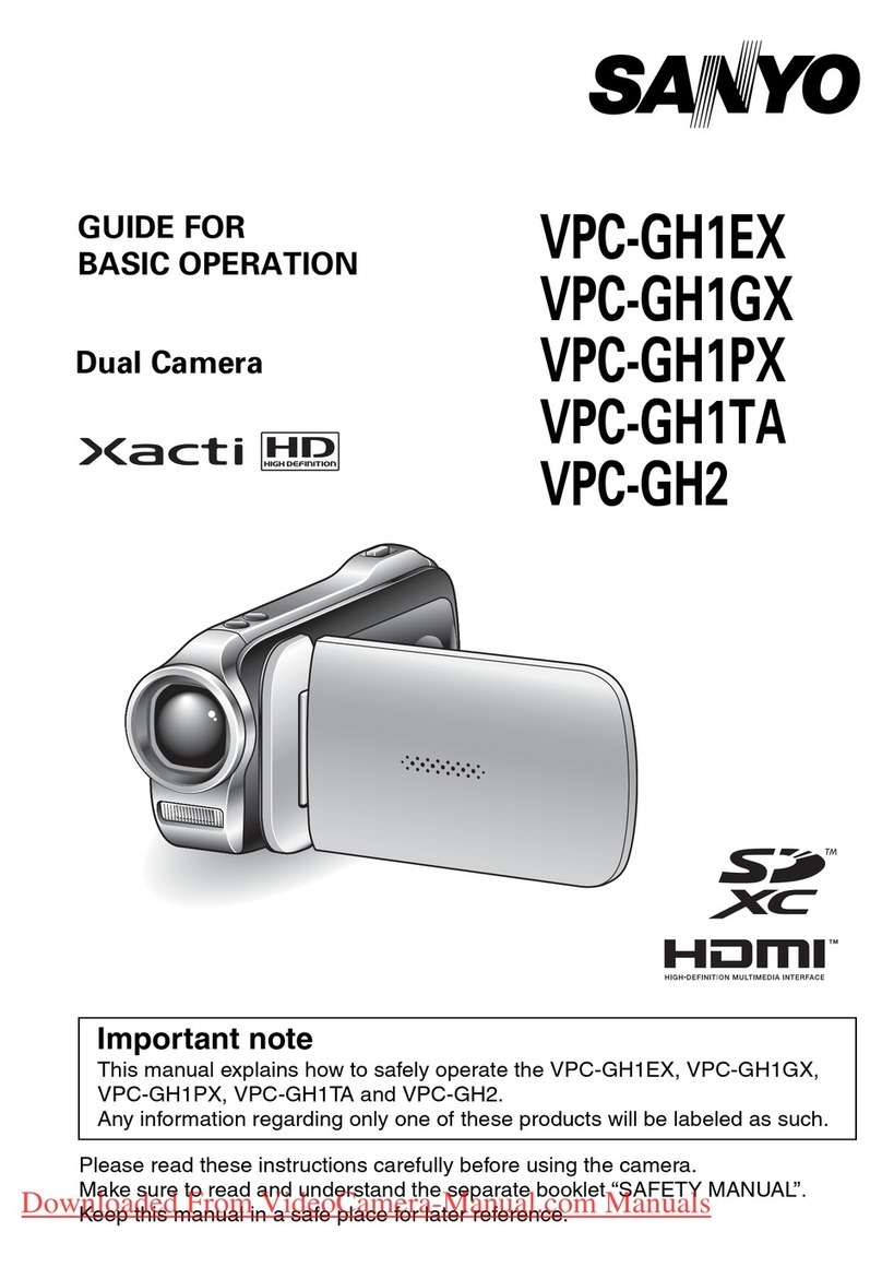 Sanyo Xacti VPC-GH1EX Assembly instructions
