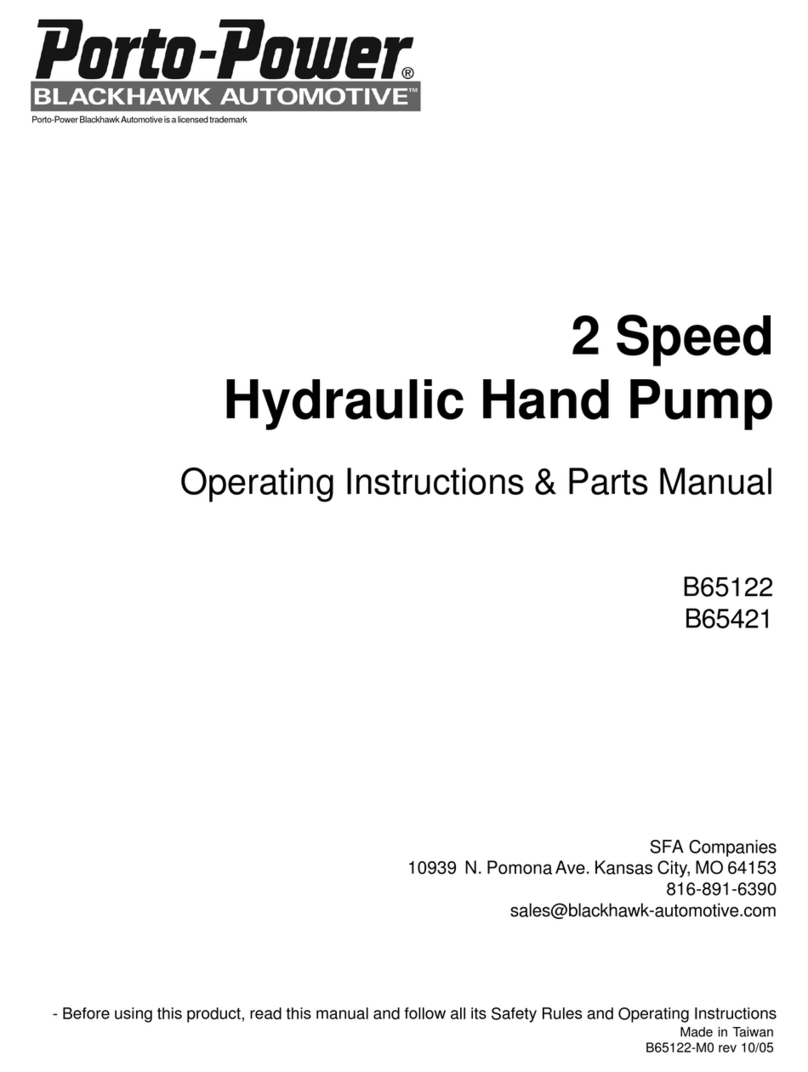 Porto-Power B65122 Operating instructions & parts manual Porto-Power B65122 Operating instructions & parts manual