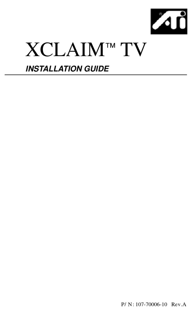 ATI Technologies XCLAIM VR installation guide