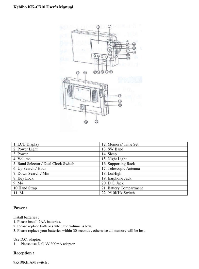 kchibo KK-C310 User manual
