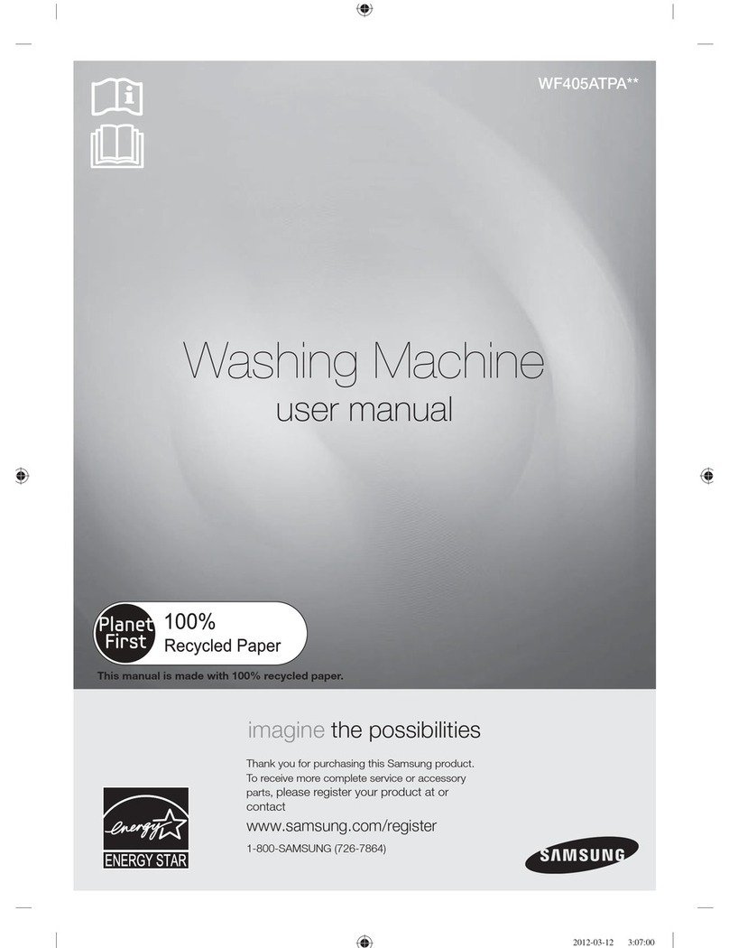 Samsung WF405ATPA SERIES User manual
