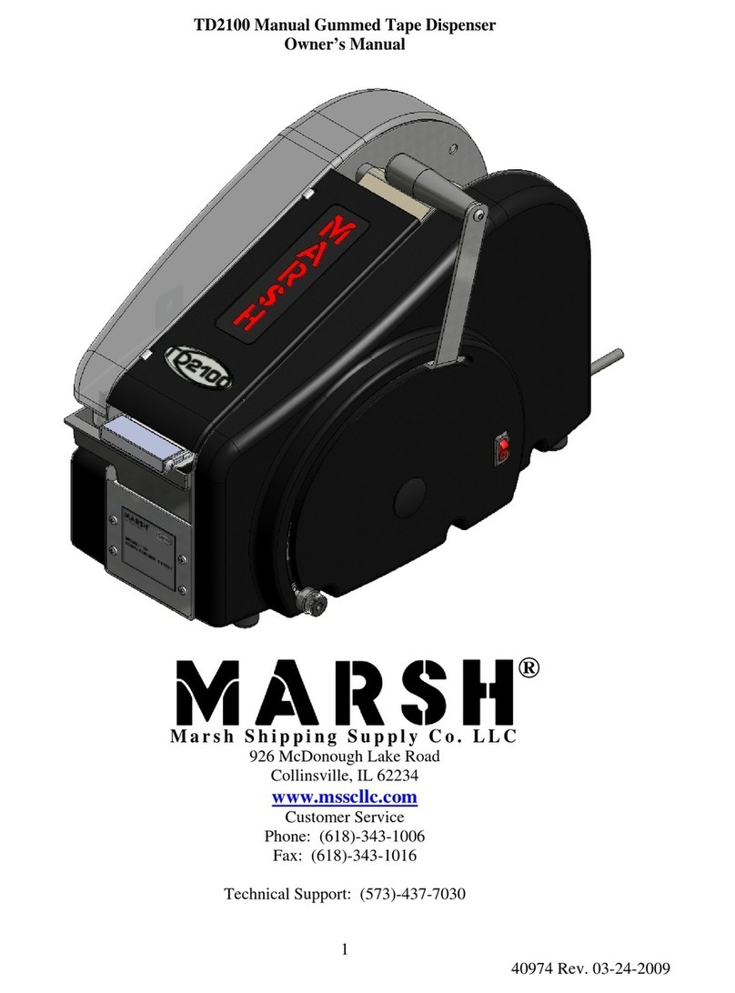 Marsh TD2100 owner's manual