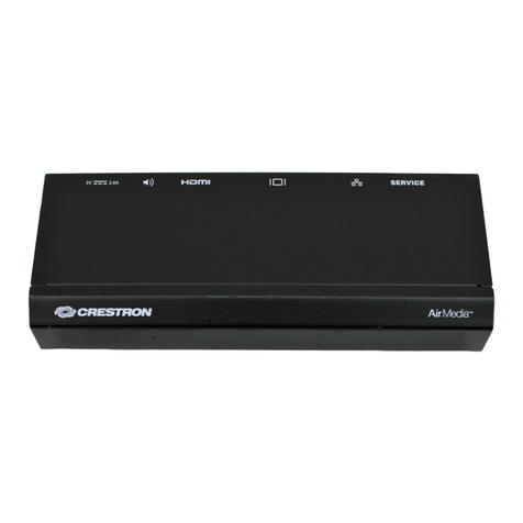 Crestron AM-100 AirMedia Operation guide