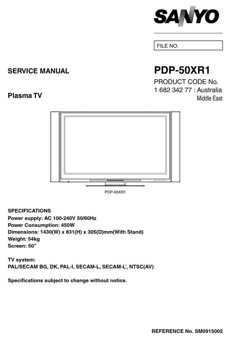 Sanyo PDP-50XR1 User manual