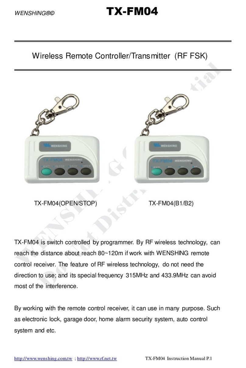 Wenshing TX-FM04 user manual