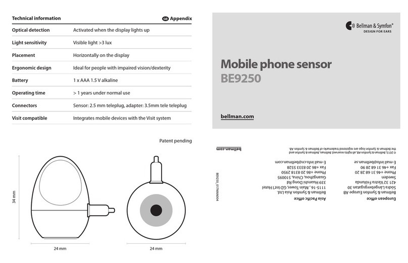 Bellman & Symfon BE9250 user guide