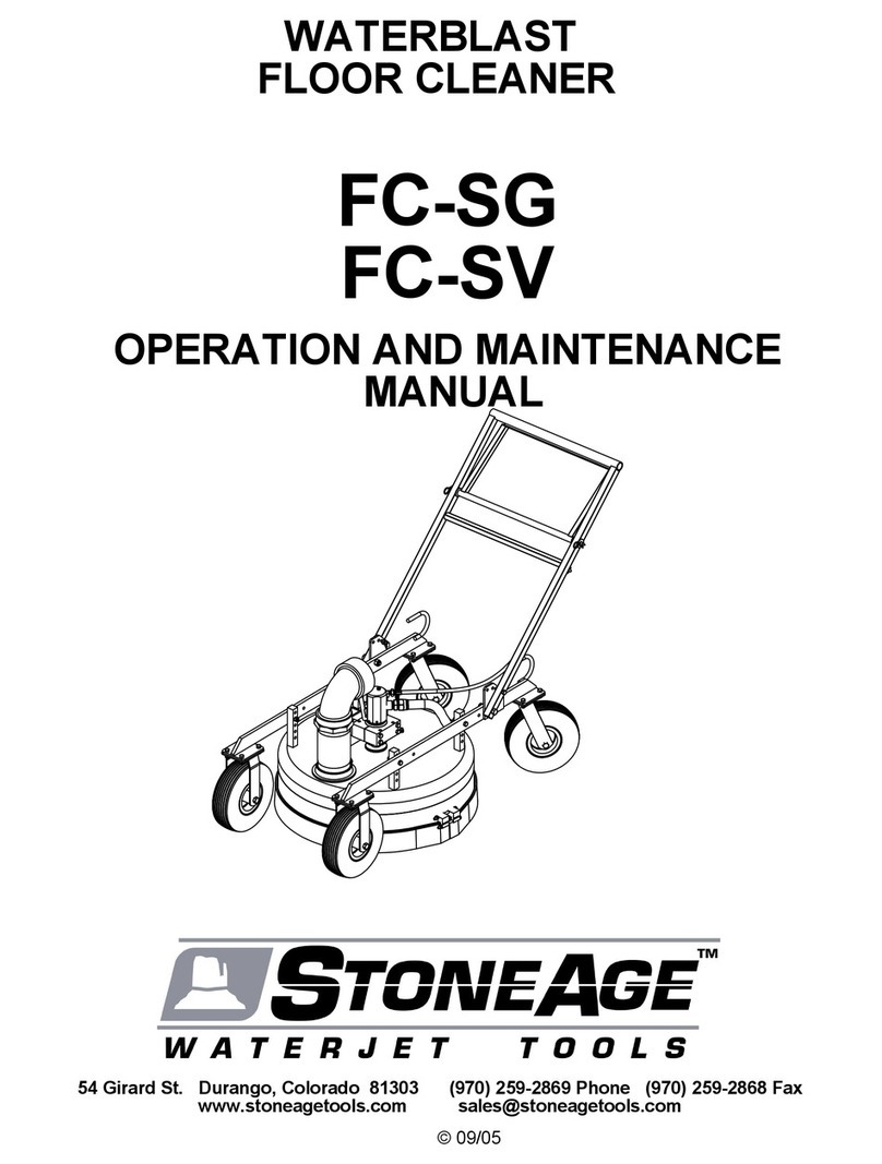 StoneAge FC-SG Operation and maintenance manual