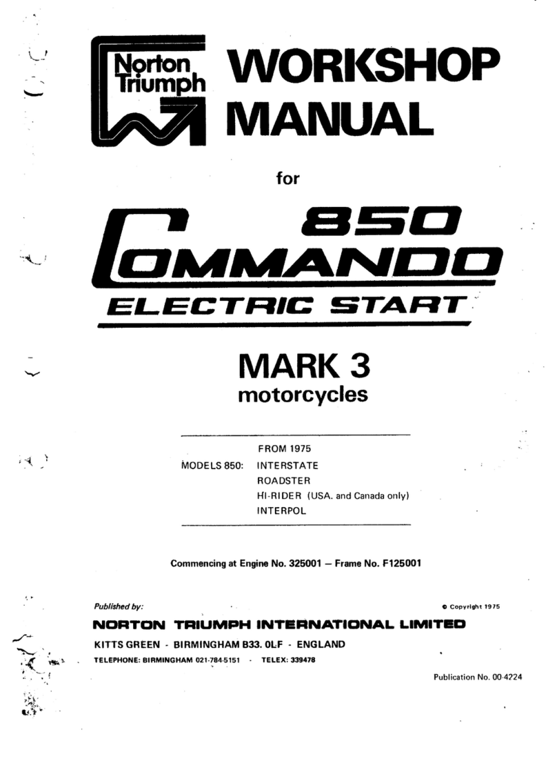 Norton Triumph 850 Commando Workshop manual Norton Triumph 850 Commando Workshop manual