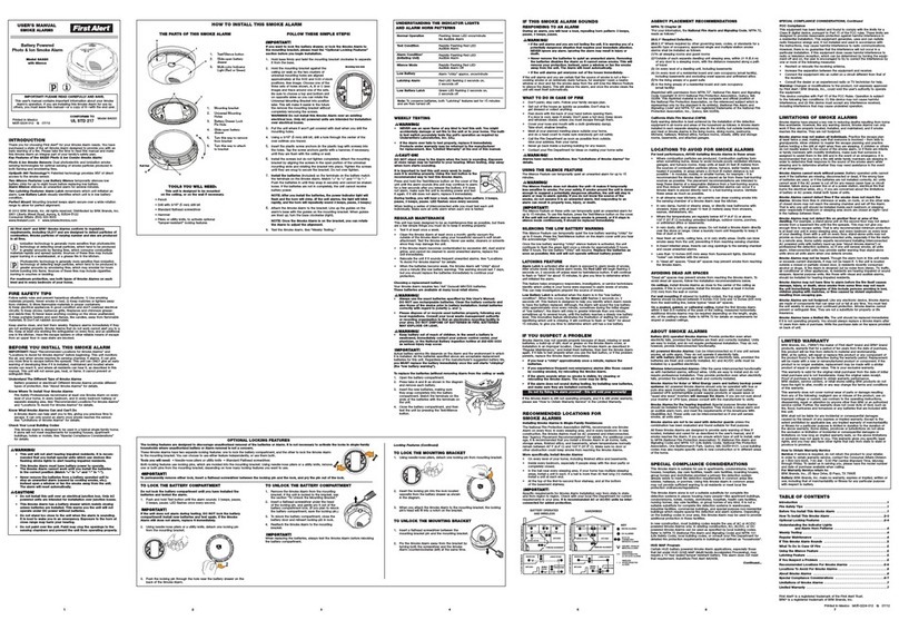 First Alert SA320 user manual First Alert SA320 user manual