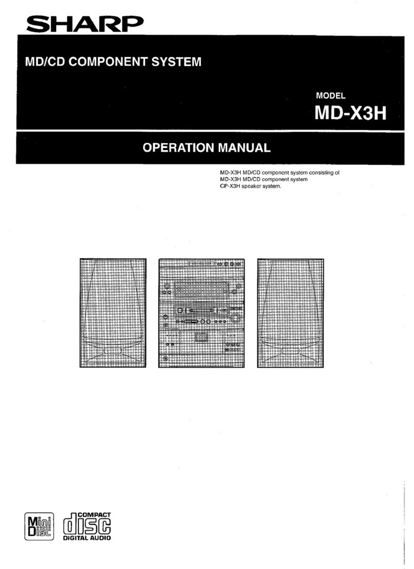 Sharp MD-X3H User manual