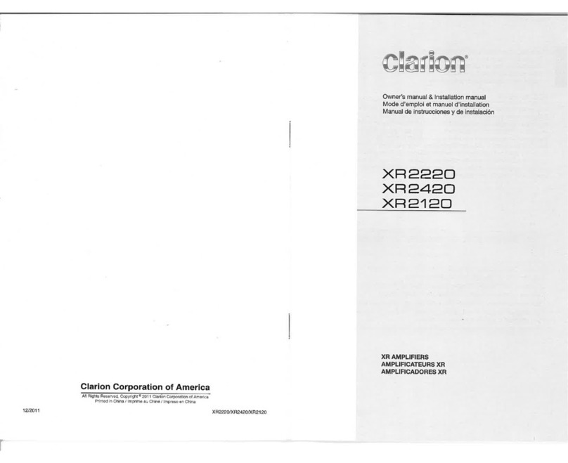 Clarion XR2220 Repair manual