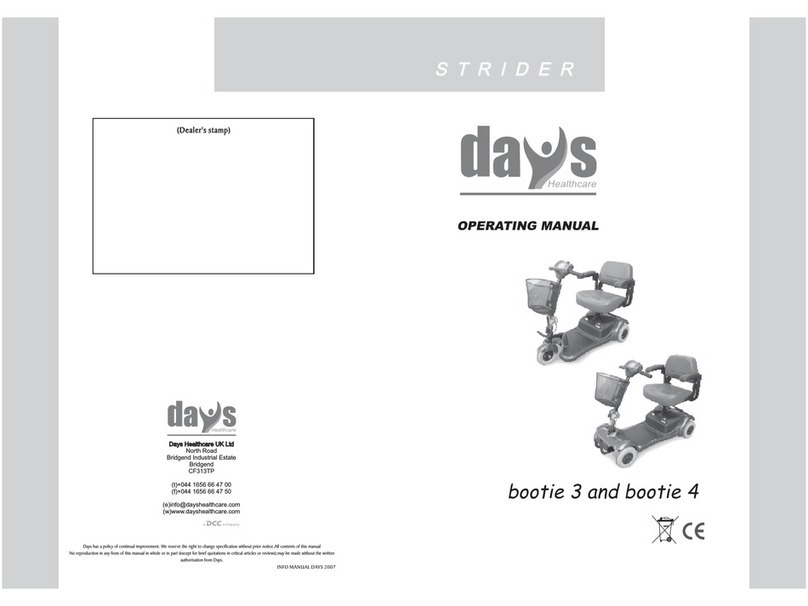 Days Strider bootie 3 Operation manual