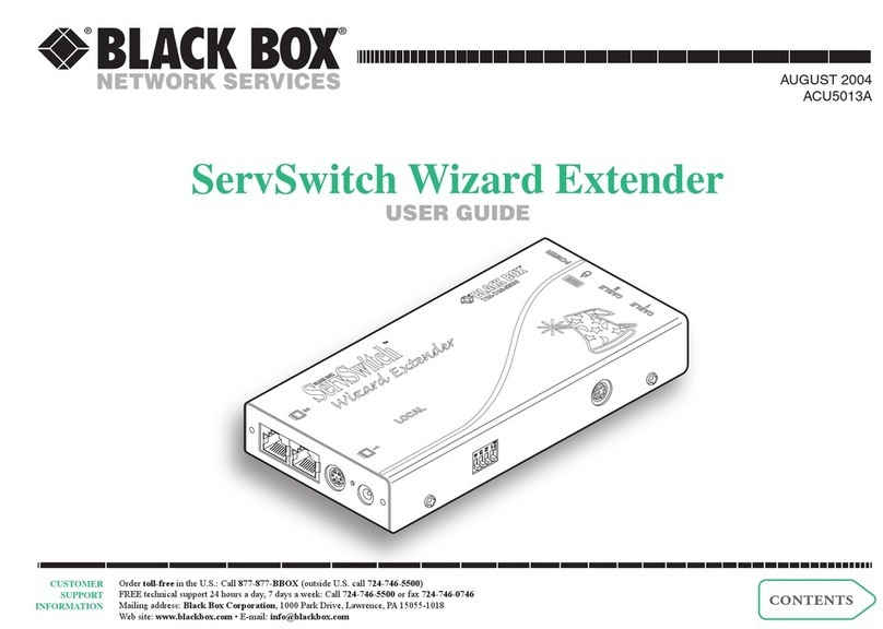 Black Box ServSwitch ACU5013A User manual Black Box ServSwitch ACU5013A User manual