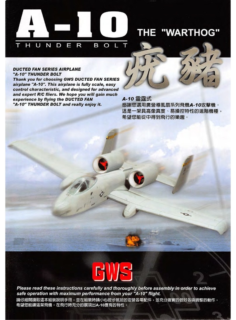 GWS A-10 Thunder Bolt Warthog User manual