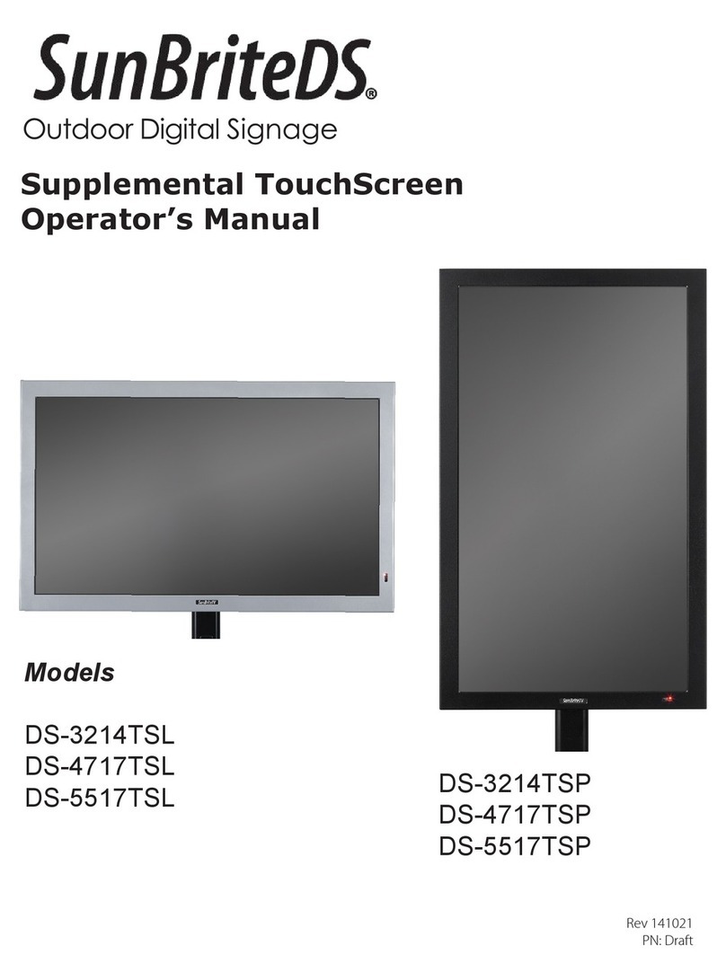 SunBriteDS DS-3214TSL User manual