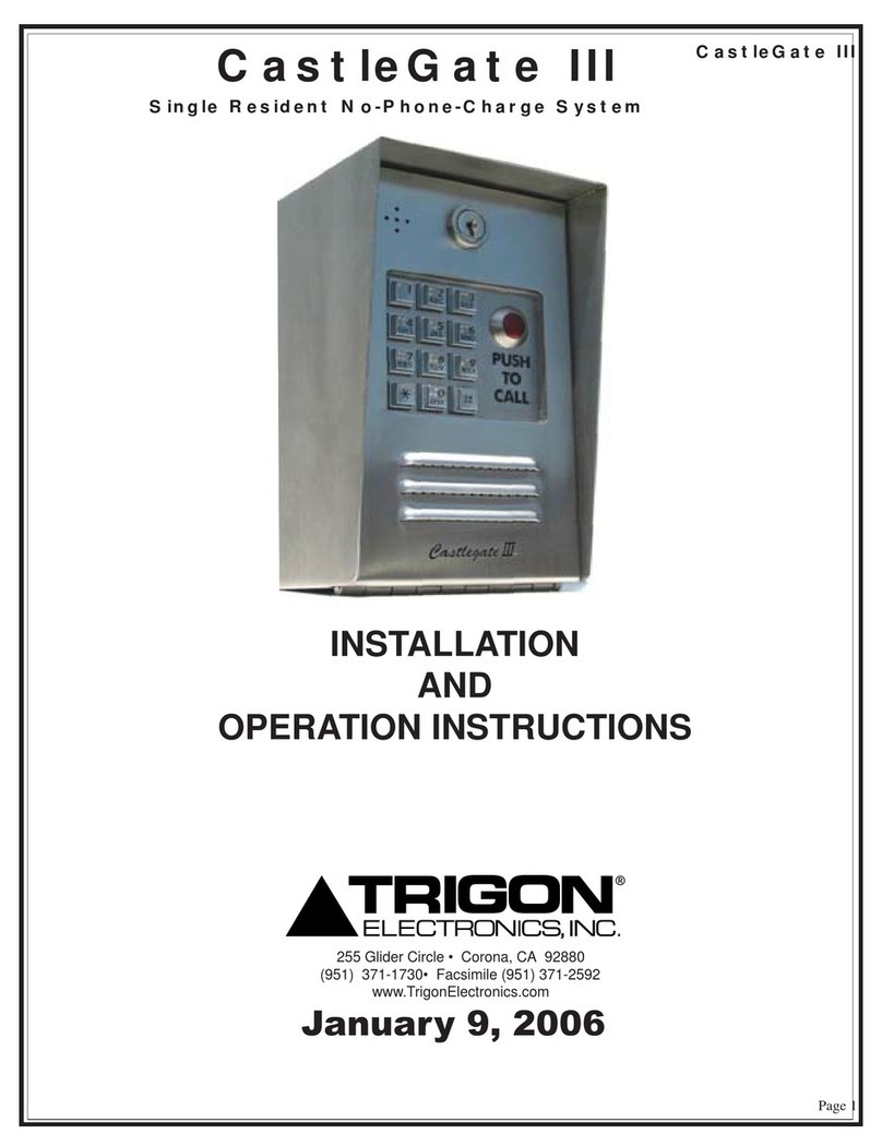 Trigon Electronics CastleGate III User manual