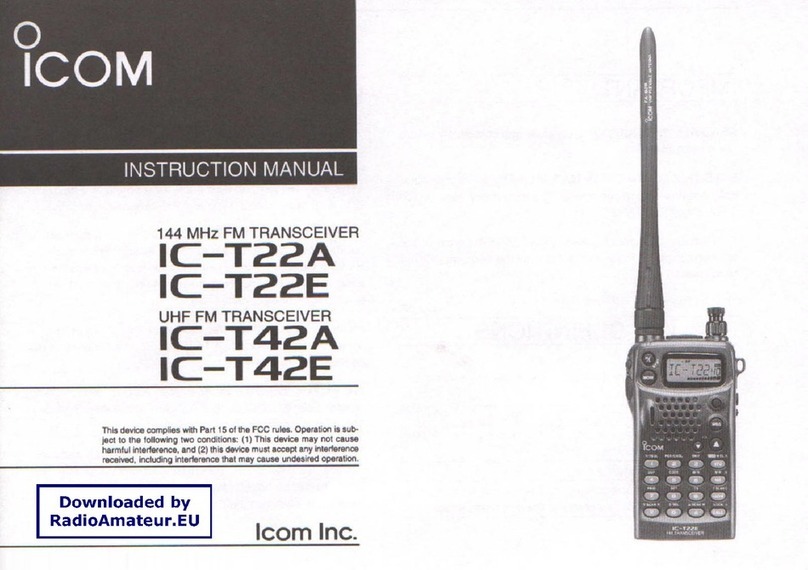 Icom IC-T22A instruction manual