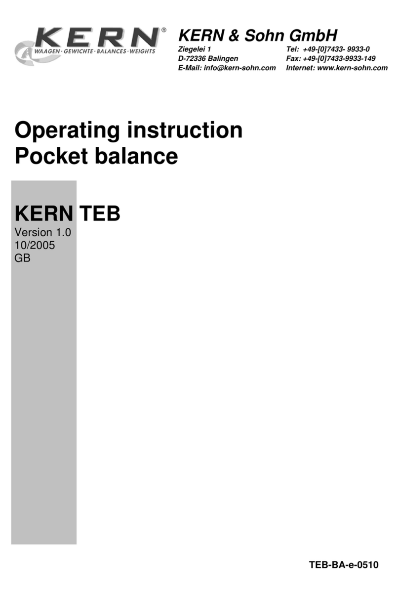 KERN TEB User manual