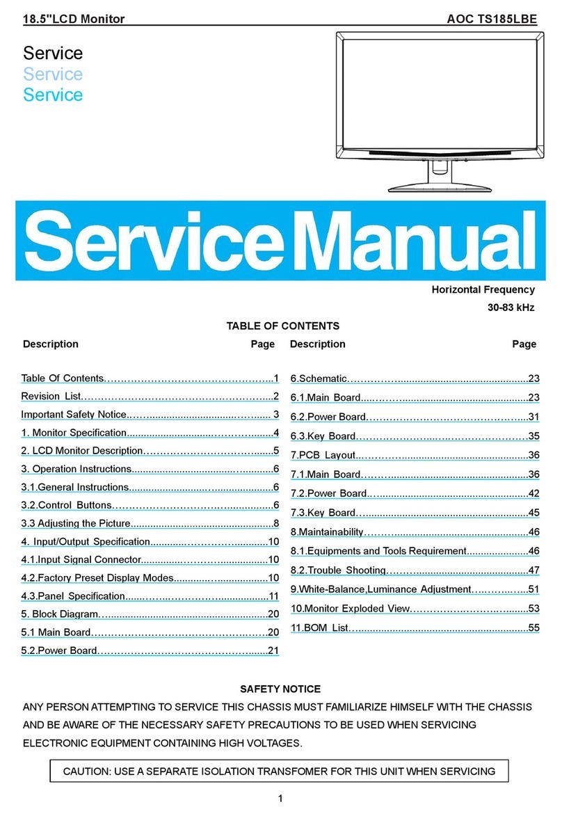 AOC TS185LBE User manual