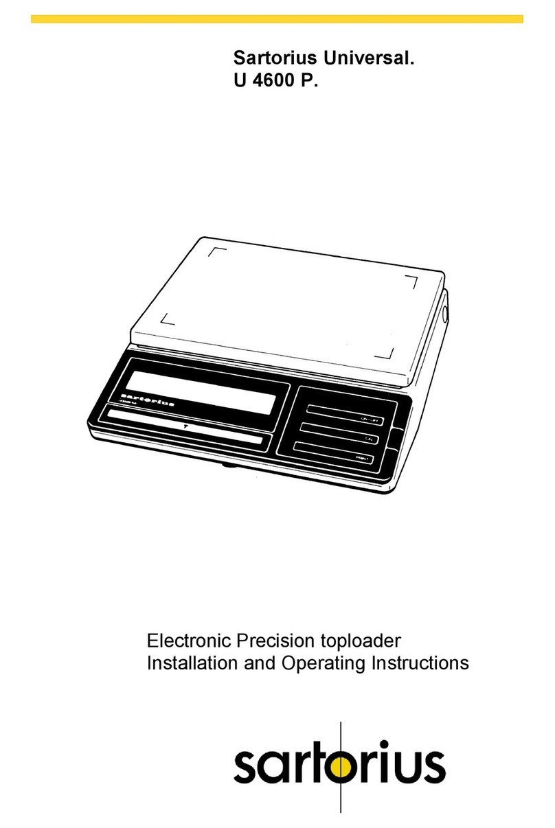 Sartorius U 4600P User manual