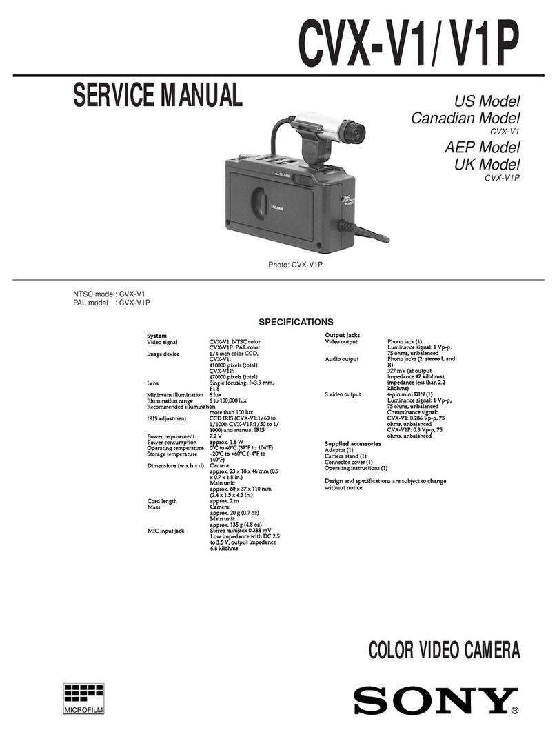 Sony CVX-V1 User manual Sony CVX-V1 User manual
