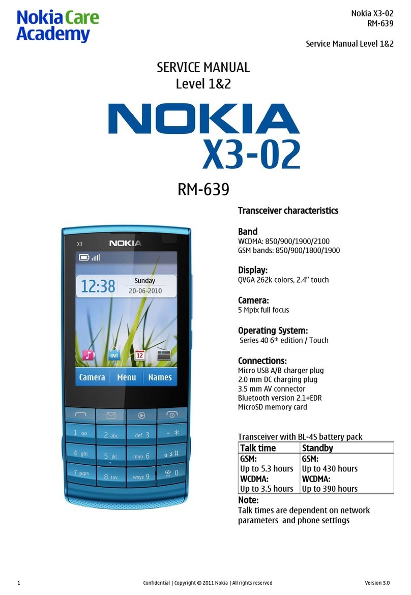 Nokia X3-02 User manual Nokia X3-02 User manual