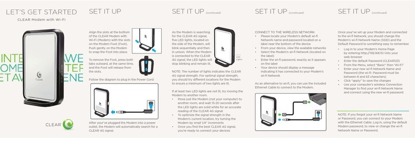 Clear WIXFBR-117 Specification sheet