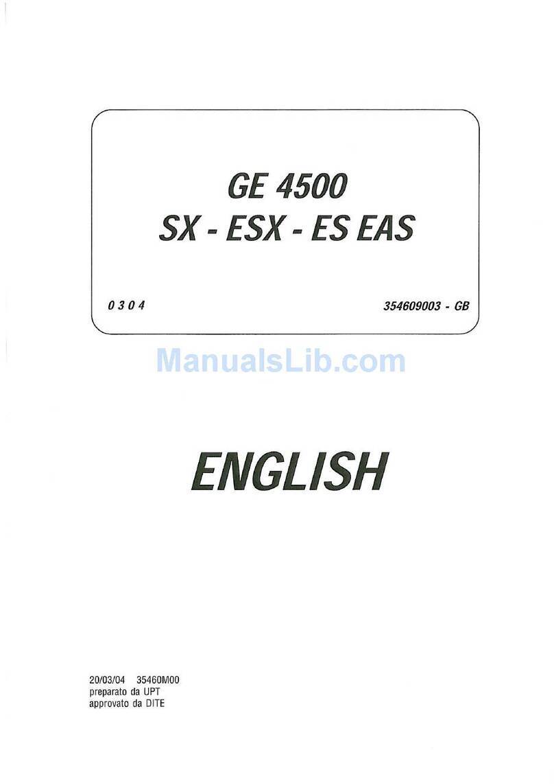 Mosa GE 4500 ES EAS User manual