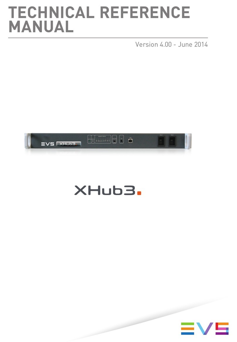 EVS XHub3 Technical reference manual EVS XHub3 Technical reference manual