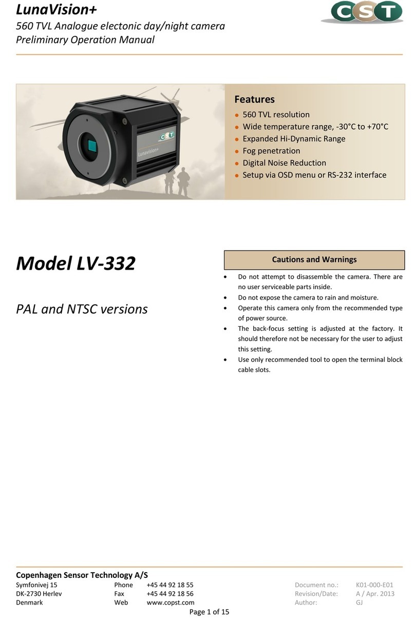 CST LunaVision+ LV-332 Operation manual