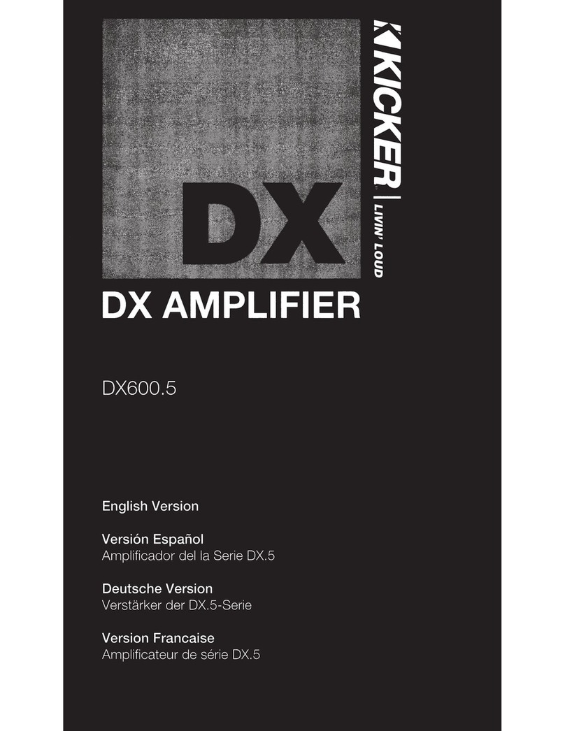 Kicker DX600.5 owner's manual