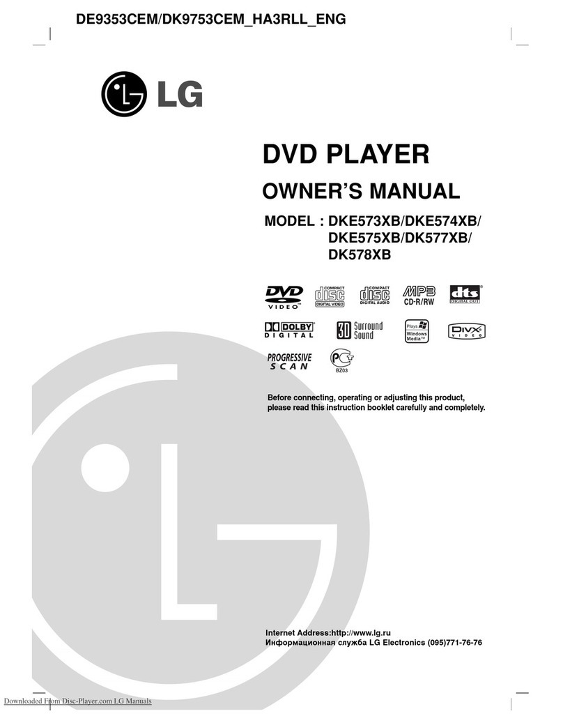 LG DKE573XB owner's manual