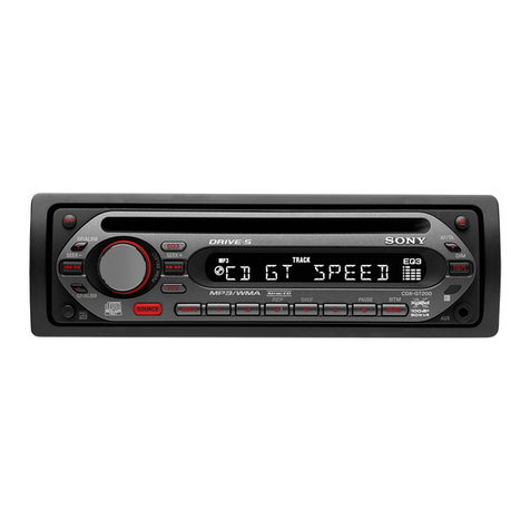 Sony CDX-GT20W - Fm/am Compact Disc Player Service manual