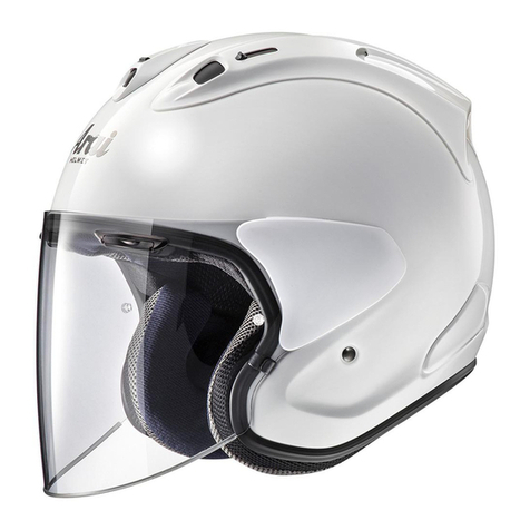 Arai Open Face Series Instructions for use