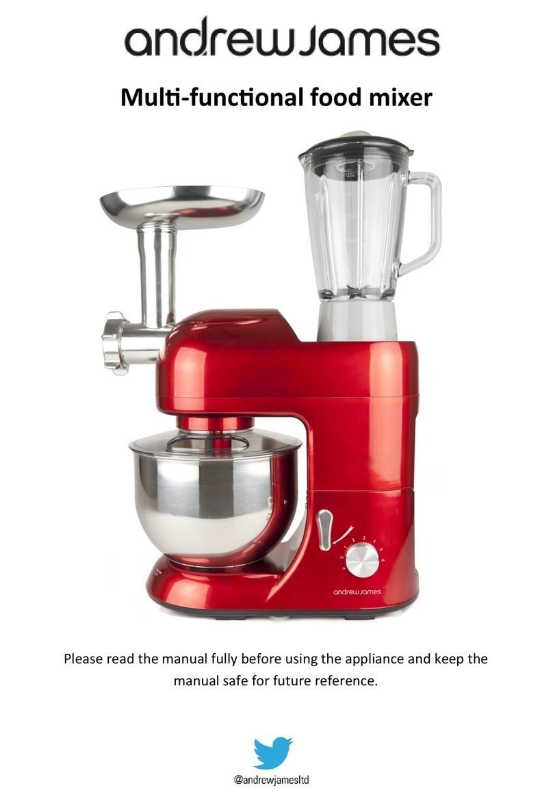 Andrew James Multi-functional food mixer instruction manual Andrew James Multi-functional food mixer instruction manual