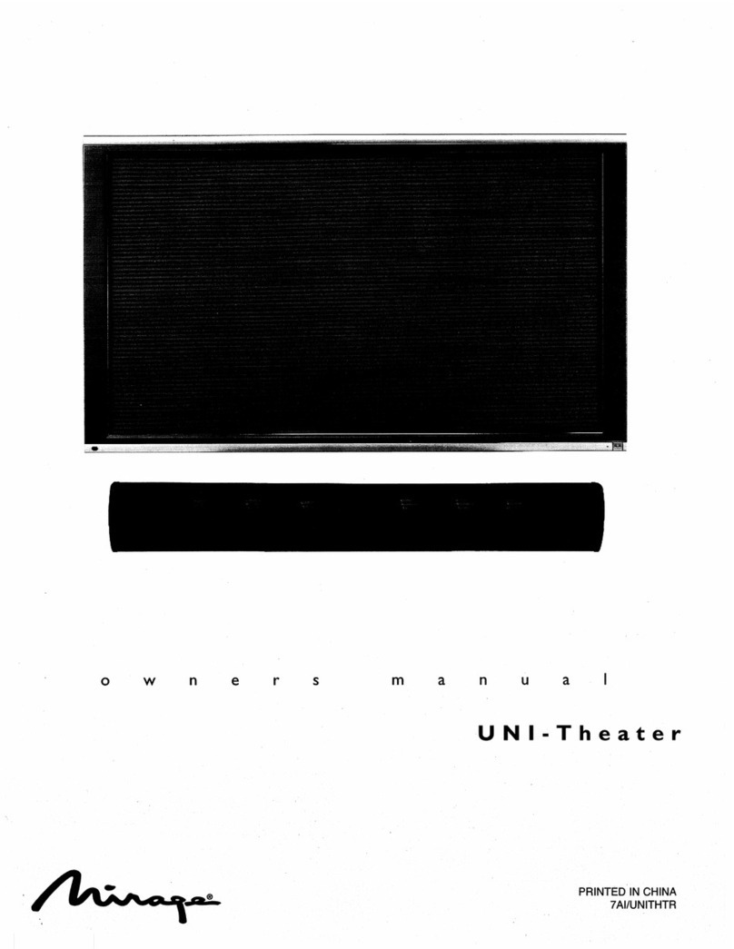 Mirage UNI-THEATER owner's manual