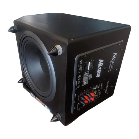 Acoustic Research ARS500 Hi-Res Series User manual