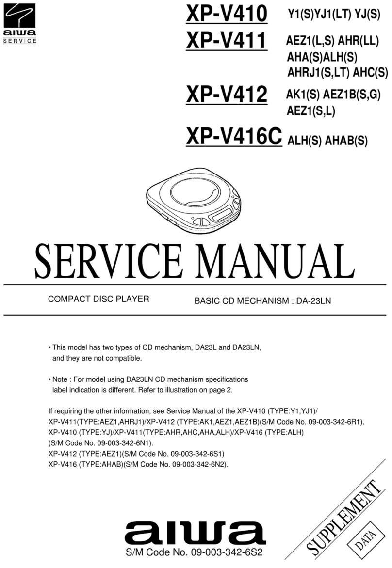 Aiwa XP-V410 User manual