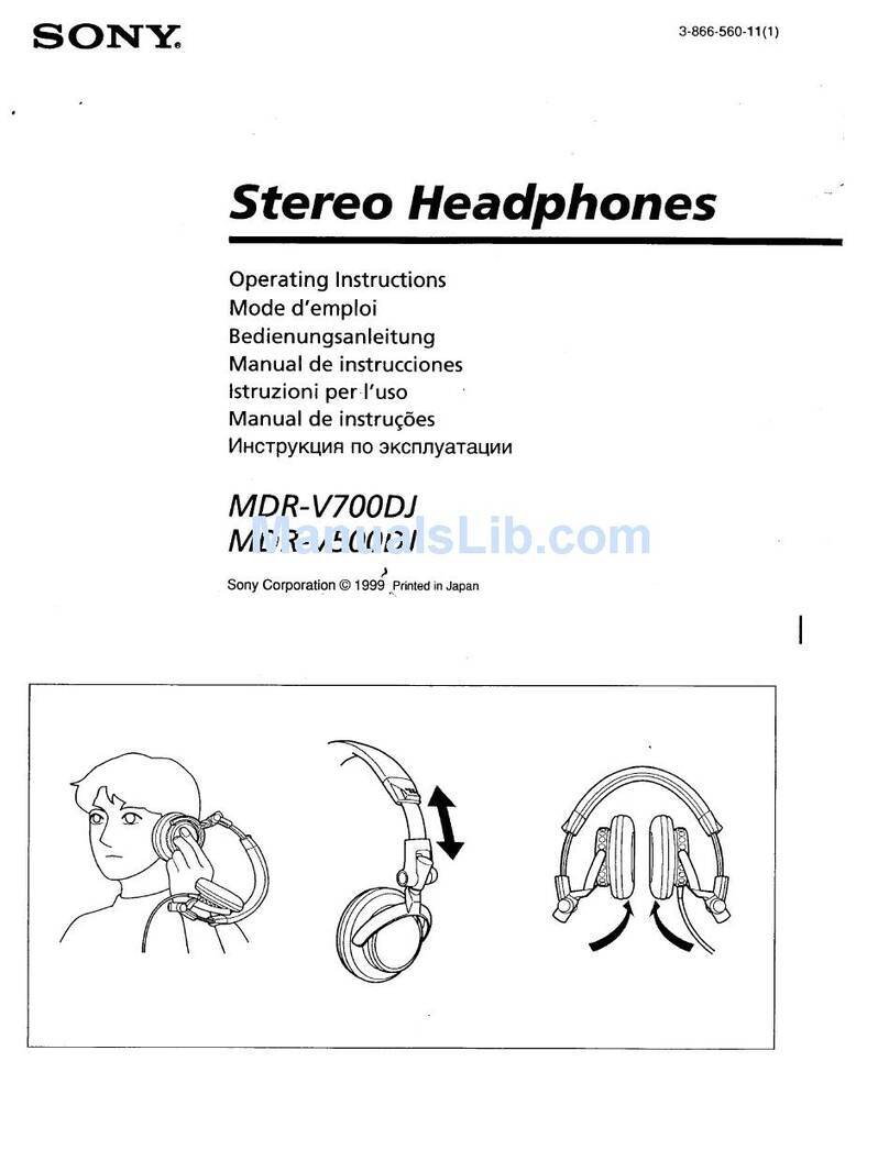 Sony MDR V700DJ operating instructions